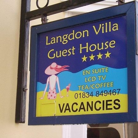 Langdon Villa Guest House Tenby Εξωτερικό φωτογραφία